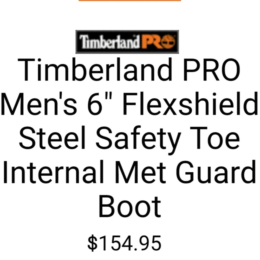 Timberland Steel Toe Boots with Met Guard